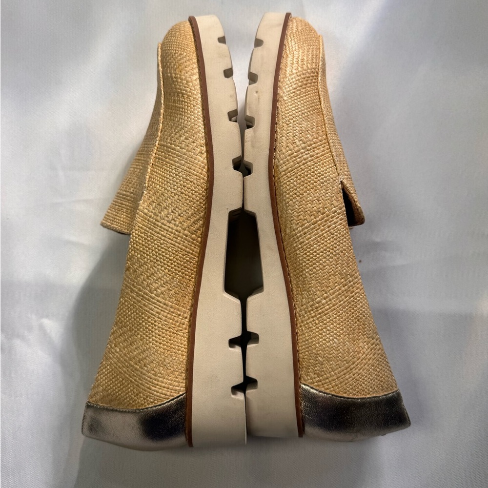 Vionic Raffia Platform Loafers Wide Width 10 - image 3